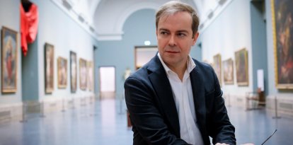 Javier Sierra en el Museo del Prado.