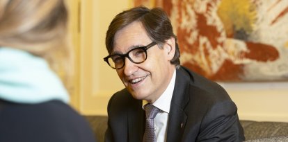 Salvador Illa, President de la Generalitat, entrevistado en el Palau de Pedralbes.