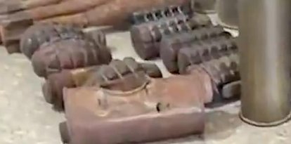 Parte del material incautado en su casa.