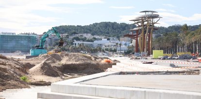 El avance de la remodelación del paseo, este 22 de enero.