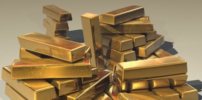 Lingotes de oro.