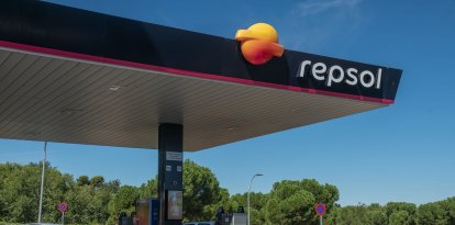 Una gasolinera Repsol.
