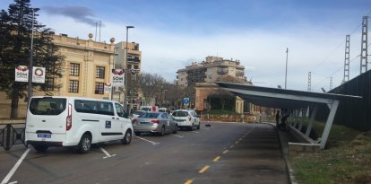 Un aparada de taxis de El Vendrell.