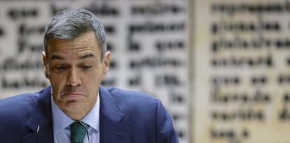 El presidente del Gobierno, Pedro Sánchez, durante su comparecencia ante la comisión de investigación del caso Koldo, este jueves en el Senado