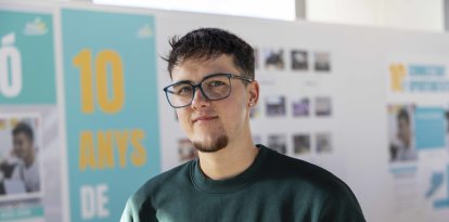 Joel Benítez durante la fiesta de celebración de los 10 años de CNO de Tarragona.