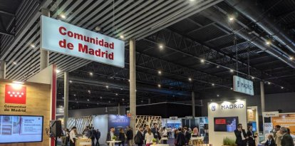 Espacio de la Comunidad de Madrid en la edición de 2024 de The District celebrada en Barcelona.