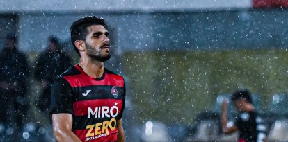 Sandro Toscano, durante un partido del Reus esta temporada.