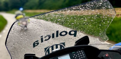 Una moto de Mossos d'Esquadra.