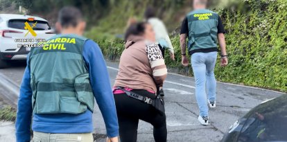 Imagen de una de las detenidas como miembro de la red de estafas