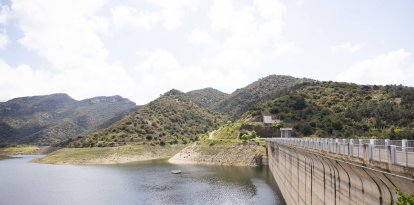 Imagen del pantano de Siurana el pasado mes de abril de 2025, cuando también superaba ligeramente el 25% de su capacidad.