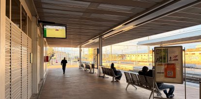 La estación de trenes de Reus.