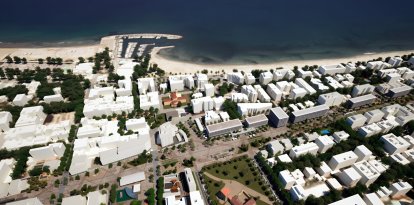 Una recreación, en vista aérea, del aspecto que tendrá la zona tras las obras de urbanización.