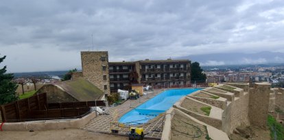 El Parador de Tortosa, al castell de la Suda, en obres
