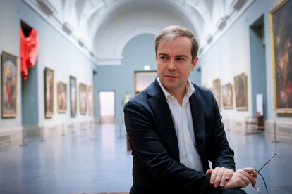 Javier Sierra en el Museo del Prado.
