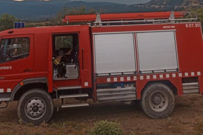 Al lugar acudió una dotación de bomberos del parque de Prades.