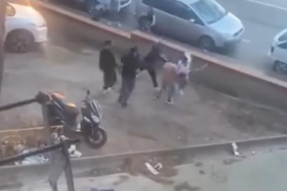 Imagen de la pelea del 4 de junio.