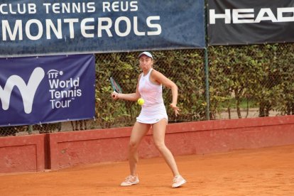 Lucija Ciric durante la final disputada en la pista central del Reus Monterols