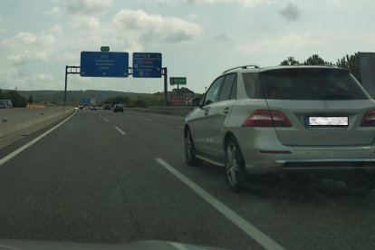 El camión fue interceptado en la autopista AP-7.