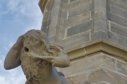 Detall d'una gàrgola de la Catedral de Tortosa