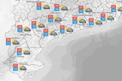 La previsió del temps per aquest dimecres 5 de novembre