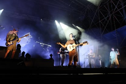 Oques Grasses durante el último concierto en la provincia, en el Reus Music Festival de 2014.
