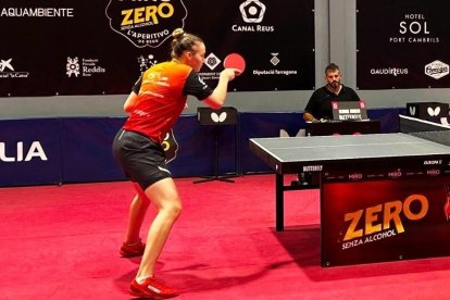 Anastasia Kolish jugó uno de los partidos de las Ganxets.