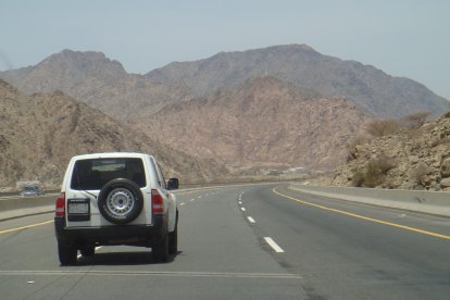 Imagen de archivo de una carretera en Arabia Saudí