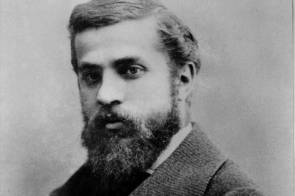 El arquitecto Antoni Gaudí, retratado por el fotógrafo Pau Audouard en el año 1878