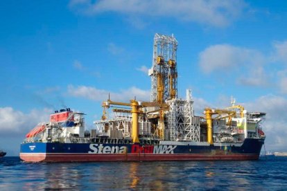 El barco Stena Forth, que ha estado 14 meses en el Port de Tarragona.