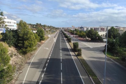 La C-31 a su paso por la zona de Mas Mel