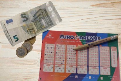 Un boleto del sorteo Eurodreams