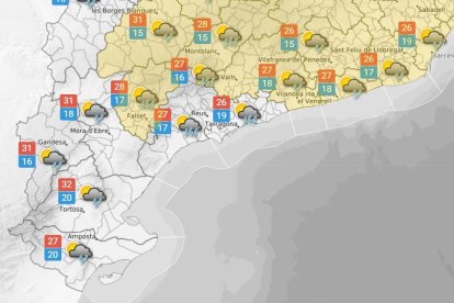Dijous 4 de juny: pluja a tot el territori