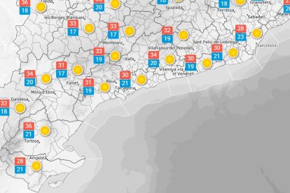Dilluns 16 de juny: la calor i la humitat abraçaran tot el dia