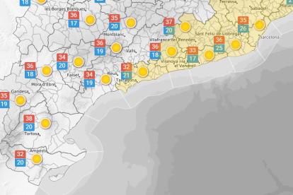 Dimecres 25 de juny: Ambient càlid i 34ºC al litoral