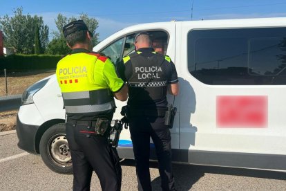 Una de las furgonetas inspeccionadas.