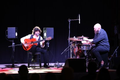 El prestigioso guitarrista Chicuelo durante el concierto.