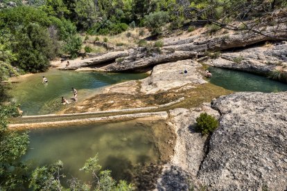 Espai natural de les Olles, entre Horta de Sant Joan i Bot.