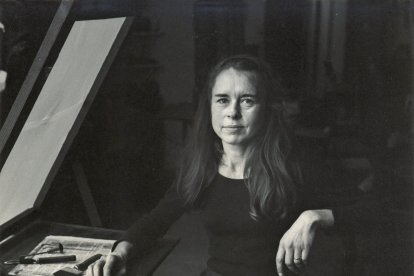 Nicole Florensa en su estudio de París.