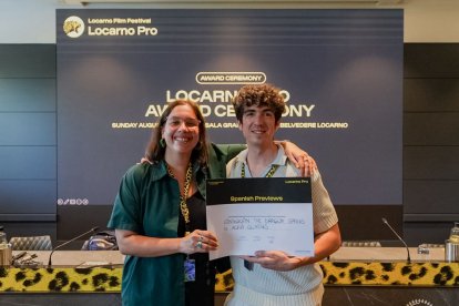 Adrià Guxens ganan el Premio de Locarno. Foto Cedida