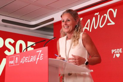 La portavoz del PSOE, Montse Mínguez.