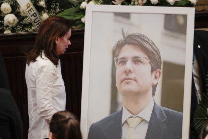 Claudia Tarazona, esposa del fallecido senador y precandidato a la presidencia de Colombia Miguel Uribe Turbay.