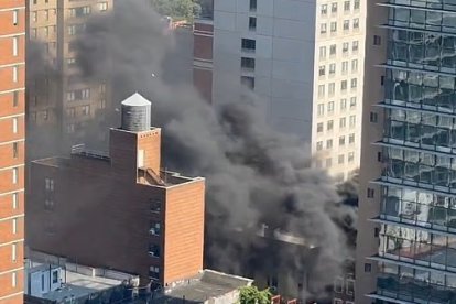 Imagen del incendio en Nueva York