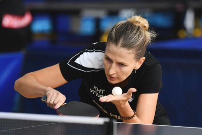 Olga Vorobeva, en acción, durante un partido.