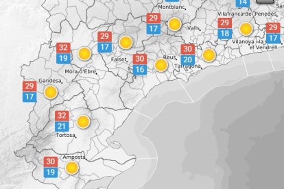Dissabte 23 d'agost: predominarà l'ambient assolellat o poc ennuvolat