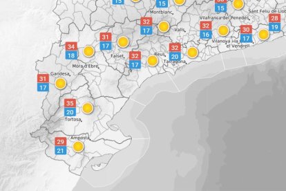 Dissabte 30 d'agost: dia càlid i assolellat, amb intervals de núvols i vent costaner