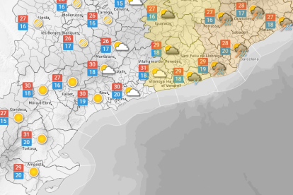 Dilluns 1 de setembre: sol i temperatures estables