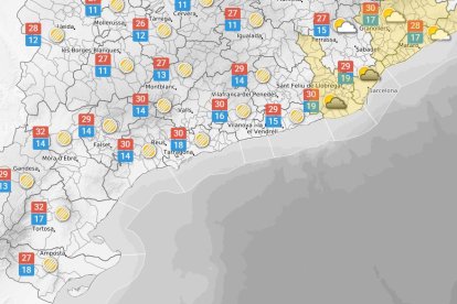 Dimarts 2 de setembre: Cel enteranyinat i temperatures més altes