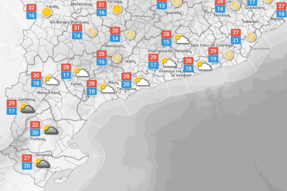 La previsió del temps per aquest dissabte 6 de setembre