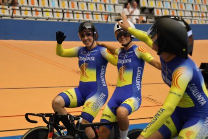 Helena Casas junto a Aida Rodríguez y