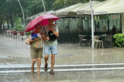 La lluvia ha caído con fuerza en las últimas horas en varios puntos de Tarragona